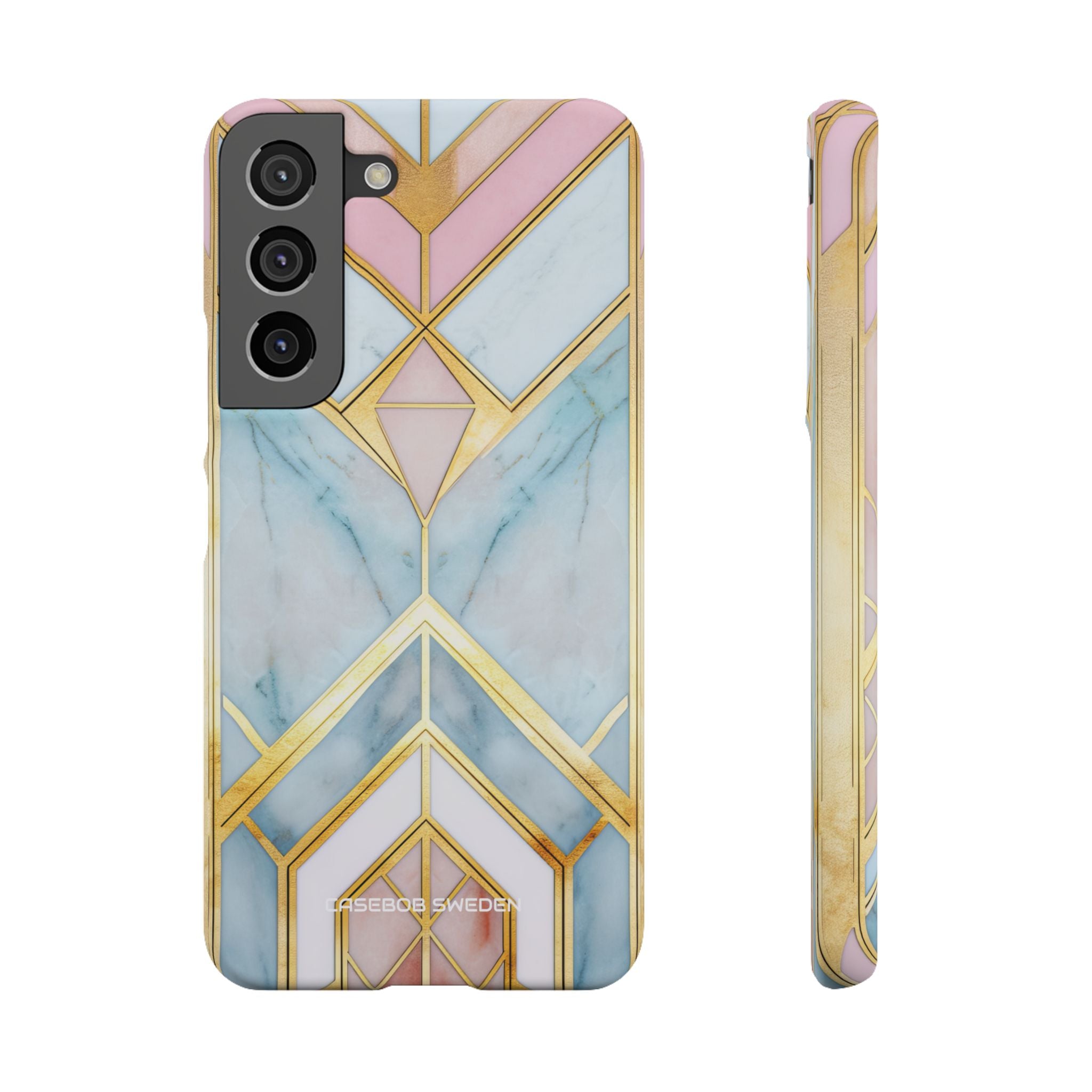 Gold Pink Art Deco - Slim Samsung S22 Phone Case