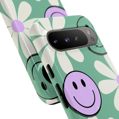 Playful Retro Blooms - Google Pixel Case