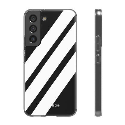 Diagonal Bands Noir Samsung S22 - Soft