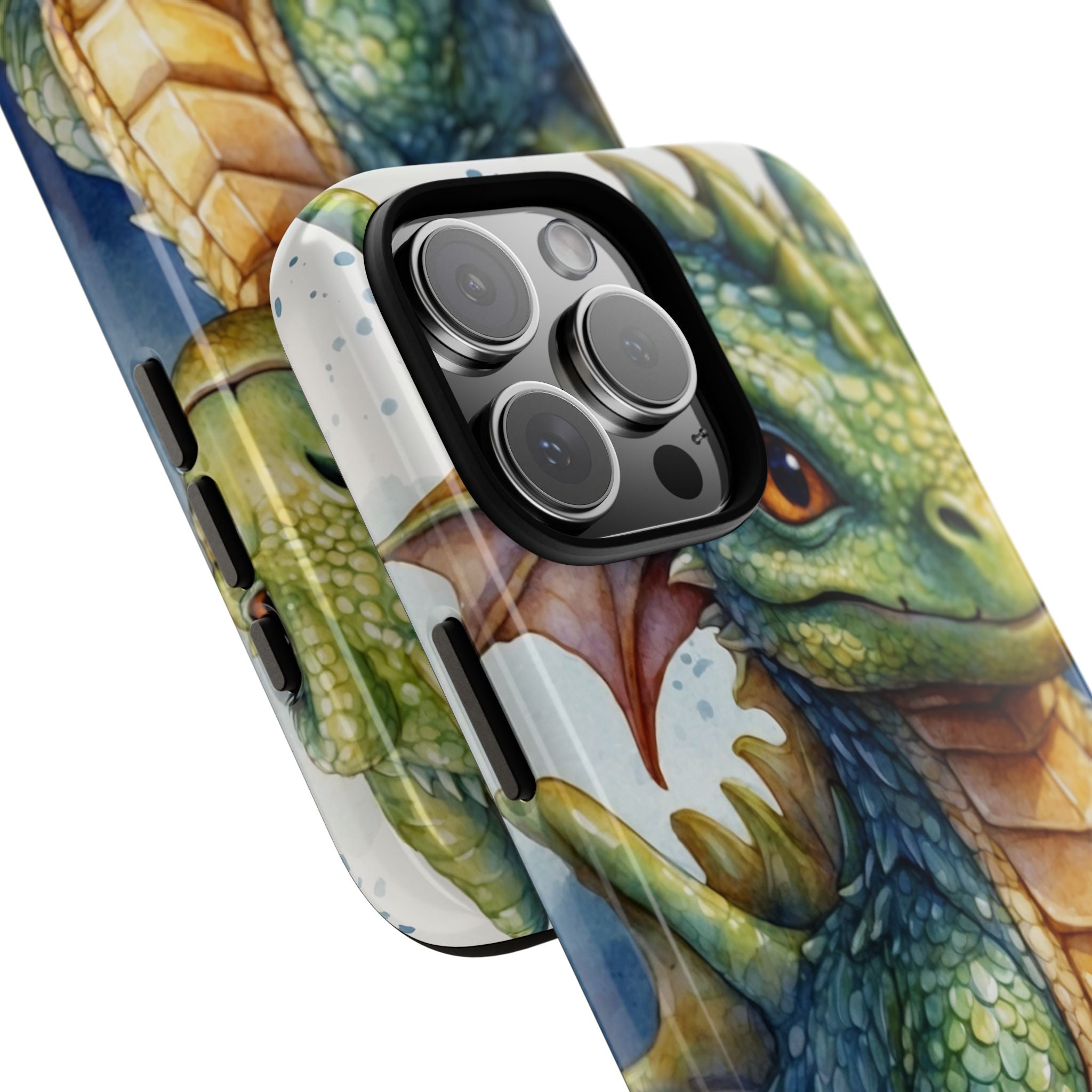 Green Dragon Smiles - iPhone Case