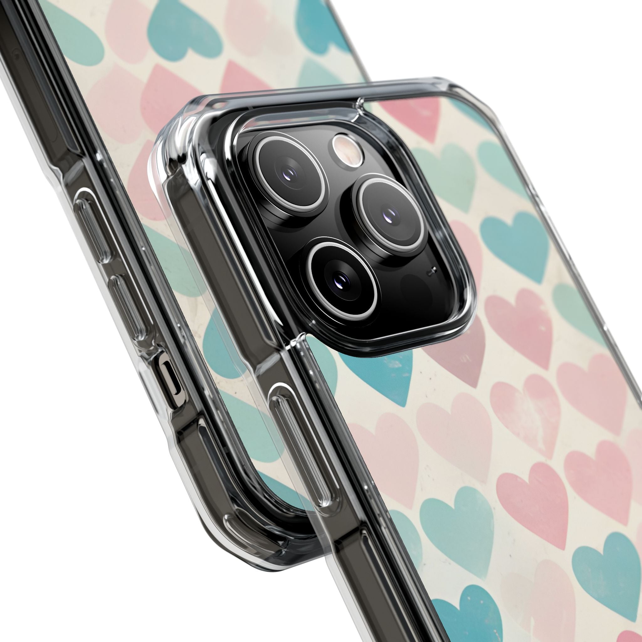 Retro Hearts Symmetry iPhone Case - Impact