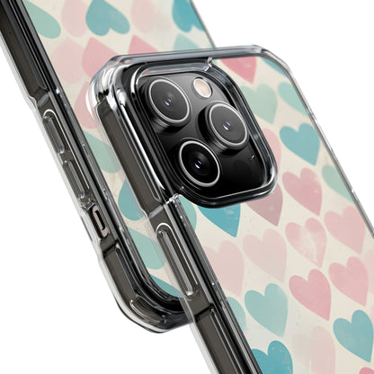 Retro Hearts Symmetry iPhone Case - Impact