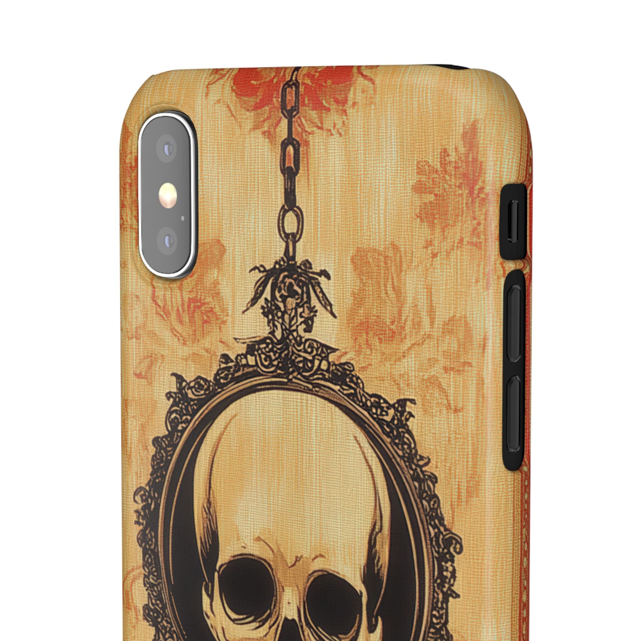 Gothic Skull Elegance iPhone X - Schlanke Handyhülle