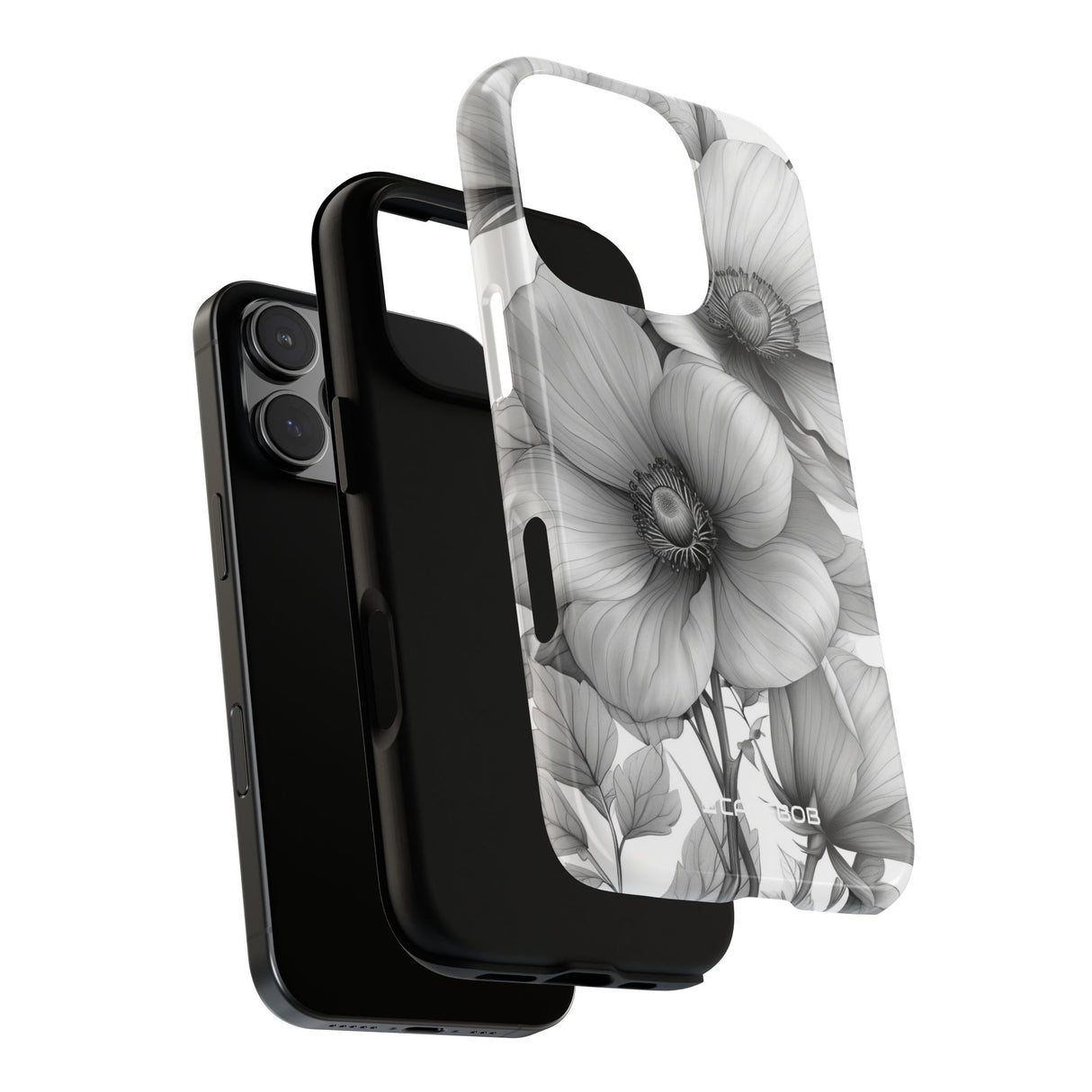 Botanical Elegance in Grayscale - for iPhone 16