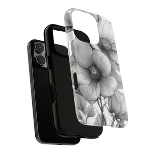 Botanical Elegance in Grayscale - for iPhone 16