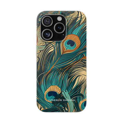 Art Nouveau Peacock Elegance iPhone 15 - Flexi Phone Case