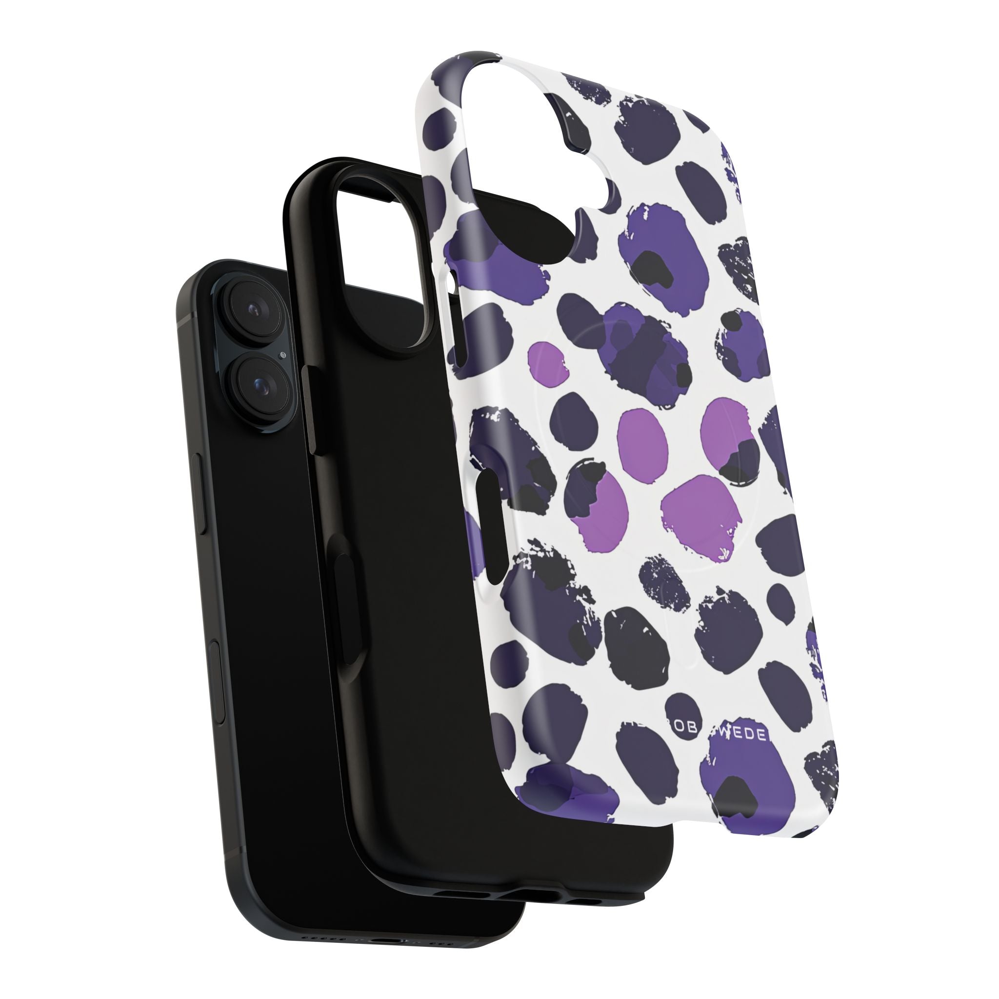 Purple Inkblots iPhone 16 | Tough+ Phone Case