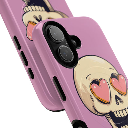 Heart Eyed Skull iPhone 17 Case - Tough+