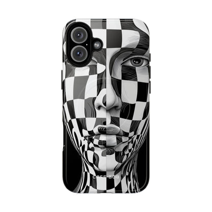 Checkered Face iPhone 16 Plus Case - Tough+