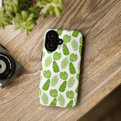 Tropical Leaf Harmony - iPhone Case