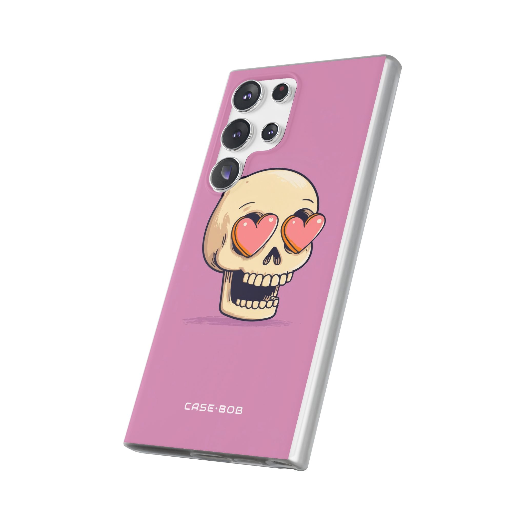 Heart Eyed Skull Samsung S23 Ultra Case - Soft