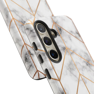 Golden Marble Phone Case - Protective - Protective Phone Case