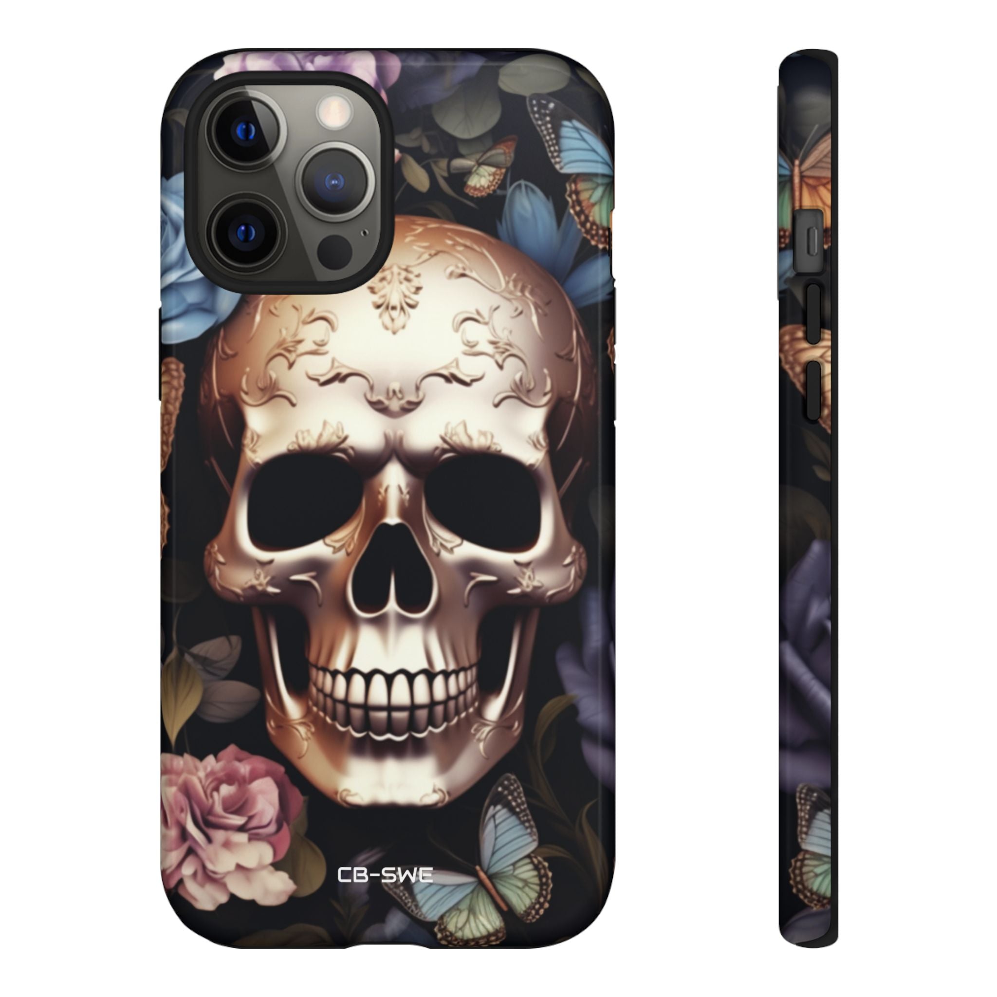 Skull Among Blossoms - iPhone Case