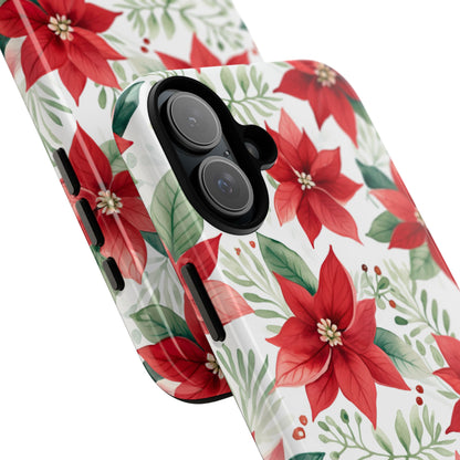 Poinsettias Bloom Bright - iPhone Case