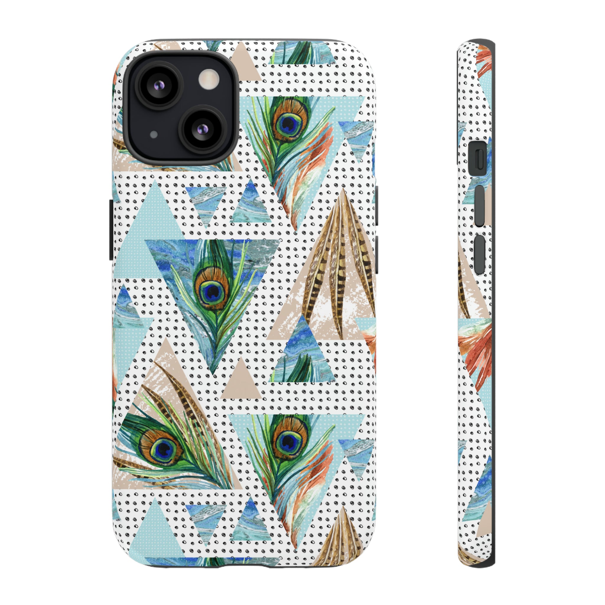 Peacock Feathers - Protective Phone Case