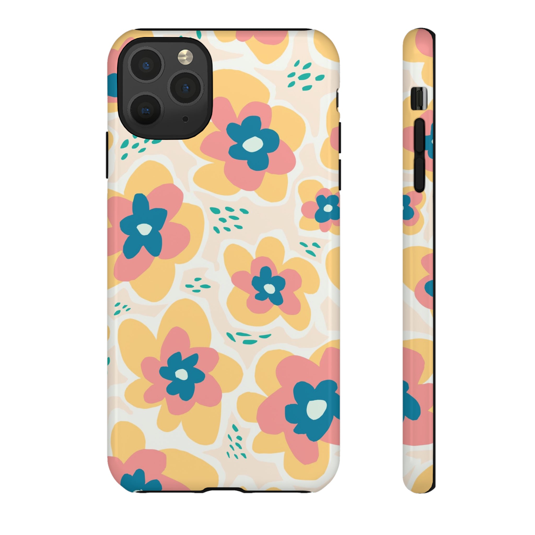 Yellow Happy Flower - Protective Phone Case