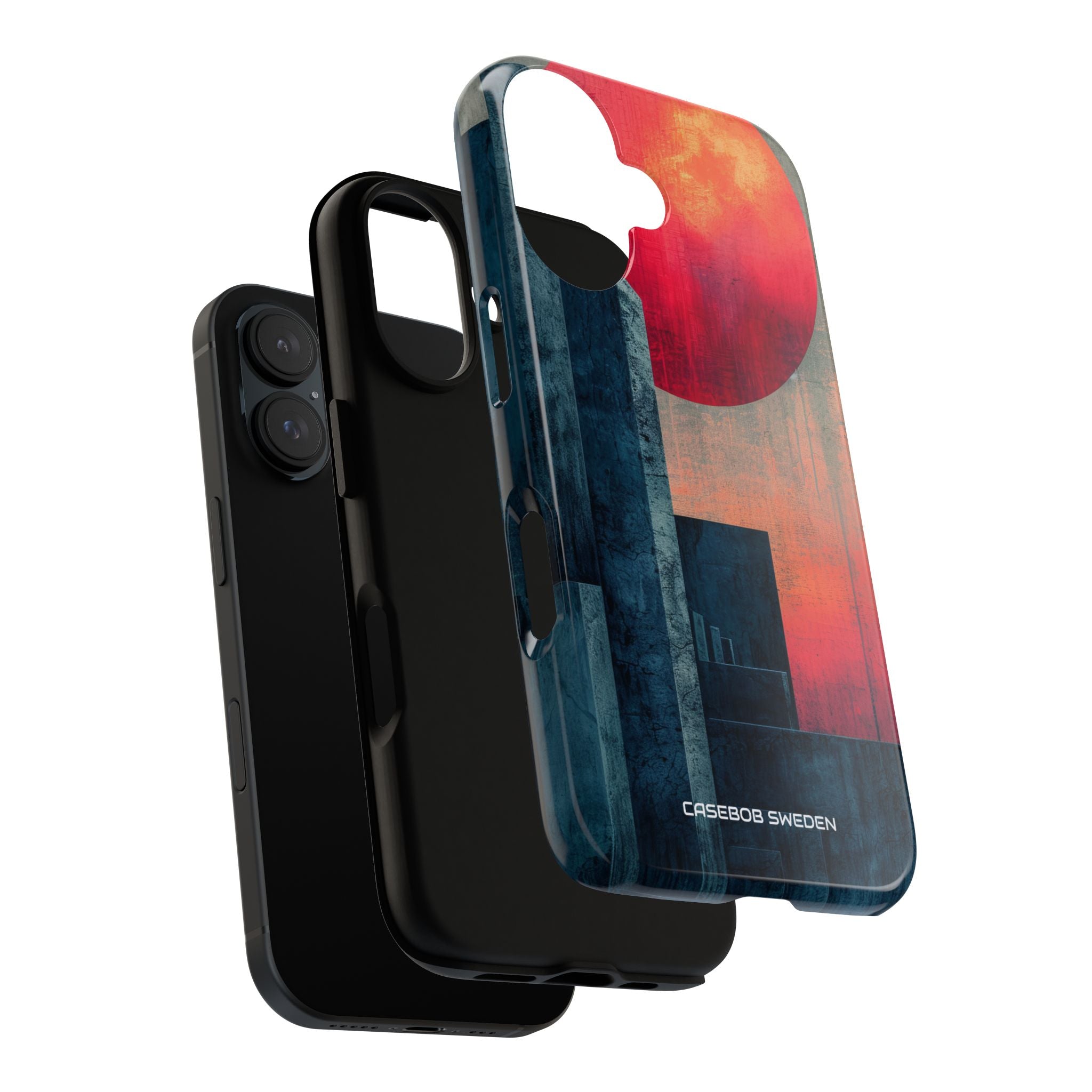 Abstract Geometric Skyline - Tough iPhone 16 Phone Case