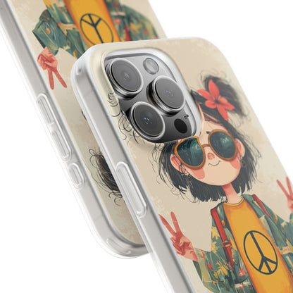 Peace Pigtails iPhone 16 Pro Max Case - Soft