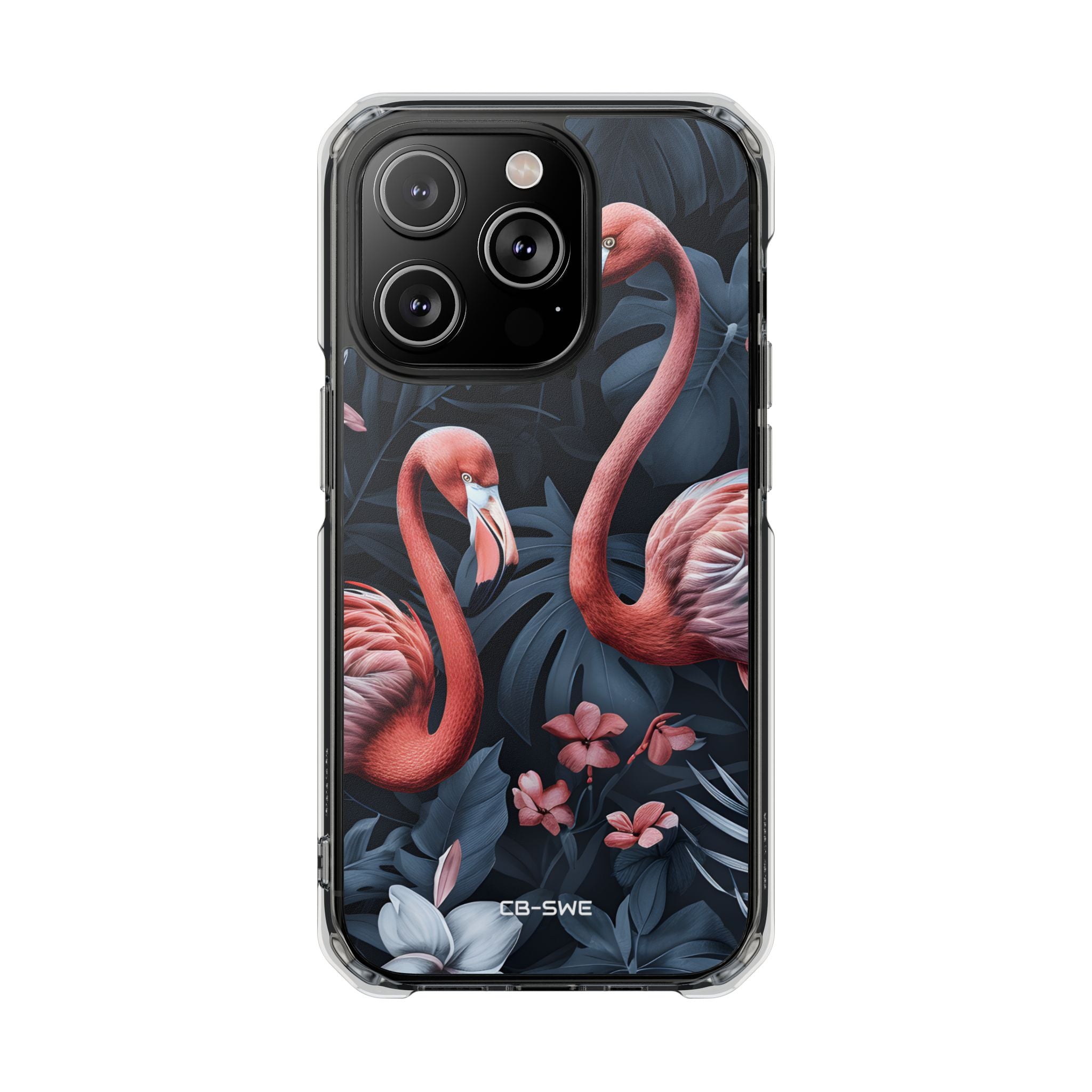 Flamingos Embrace Nature iPhone Case - Impact