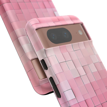 Gradient Pink Mosaic Google Pixel 8 - Tough Phone Case