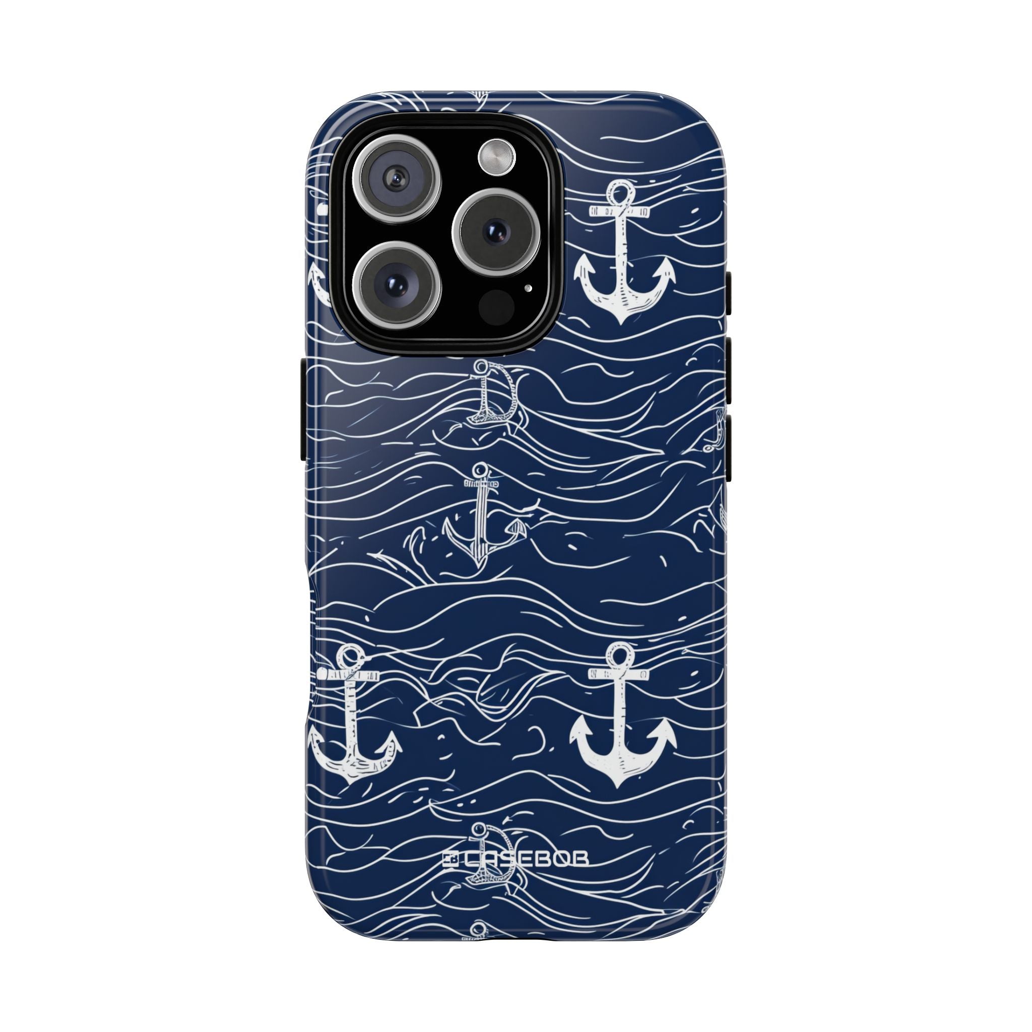 Nautical Whimsy: Anchors and Waves - for iPhone 16