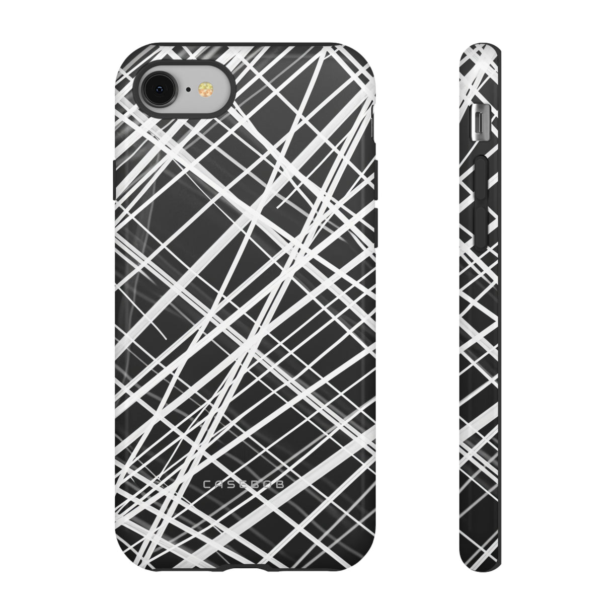 White Line Elegance - Protective Phone Case