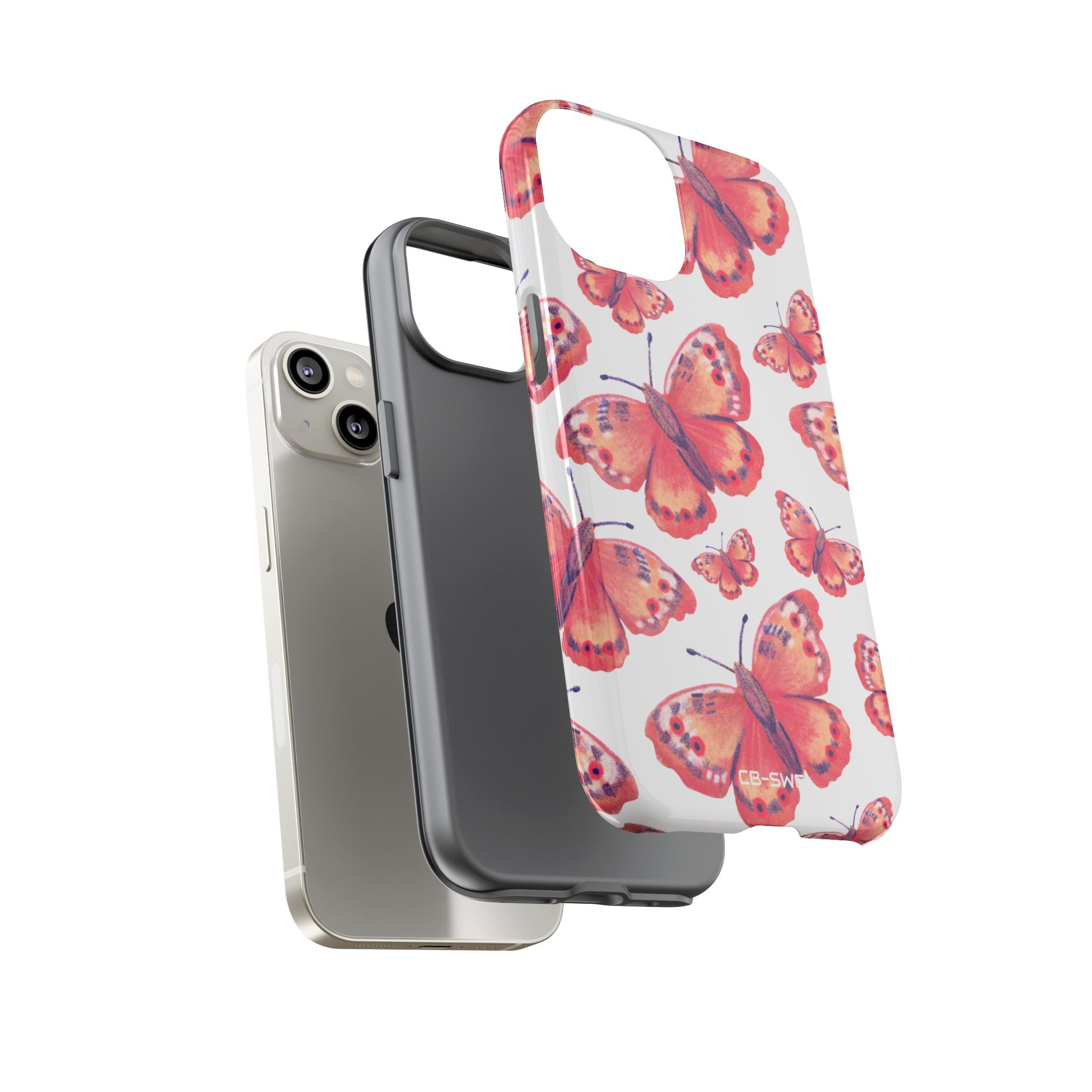 Vibrant Butterfly Dance - iPhone Case