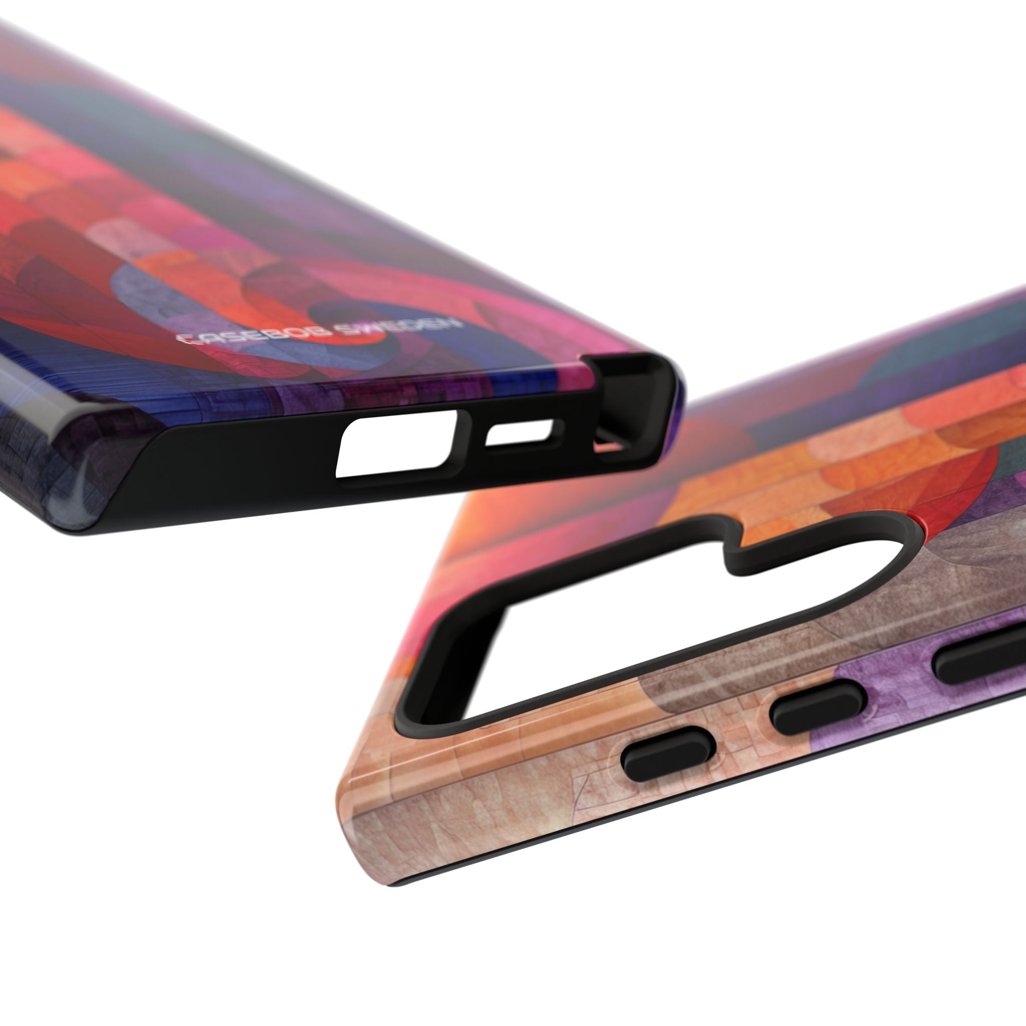 Purple Orange Abstract - Tough Samsung S24 Phone Case