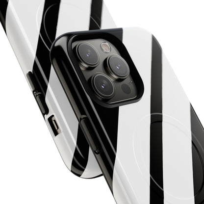Diagonal Bands Noir iPhone 14 Pro Max Case - Tough+