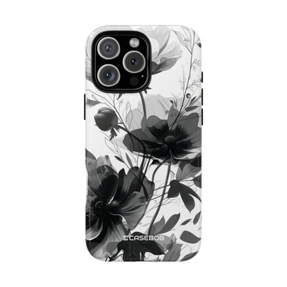 Elegant Monochrome Botanical Elegance - for iPhone 16