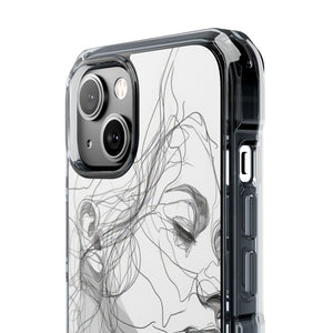 Ethereal Contours - Phone Case for iPhone (Clear Impact - Magnetic)