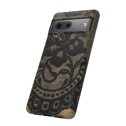 Broomrose Gothic Flower - Protective Phone Case