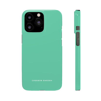 Medium Aquamarine iPhone 13 - Slim Phone Case