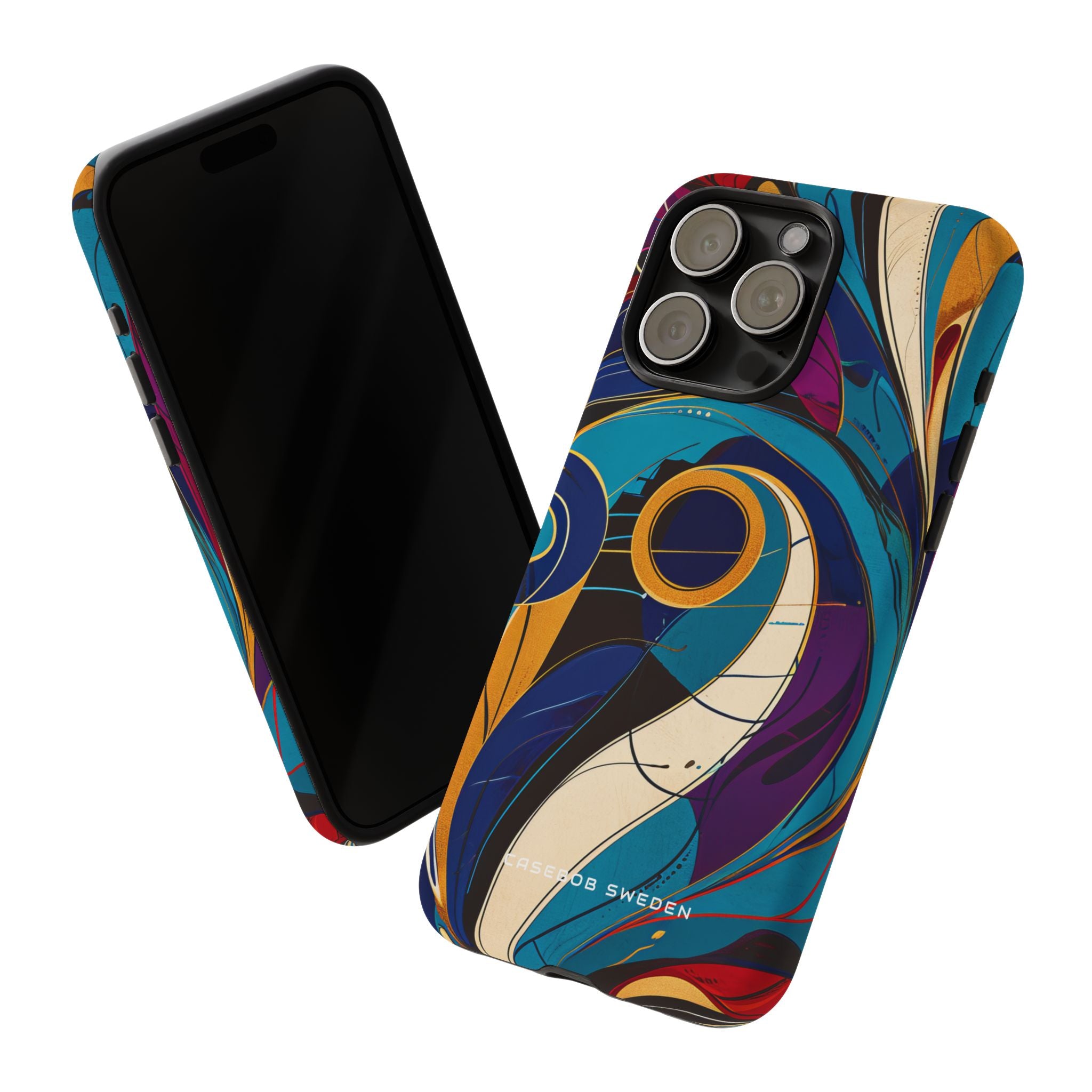 Vintage Vortex Harmony iPhone 15 - Tough Phone Case