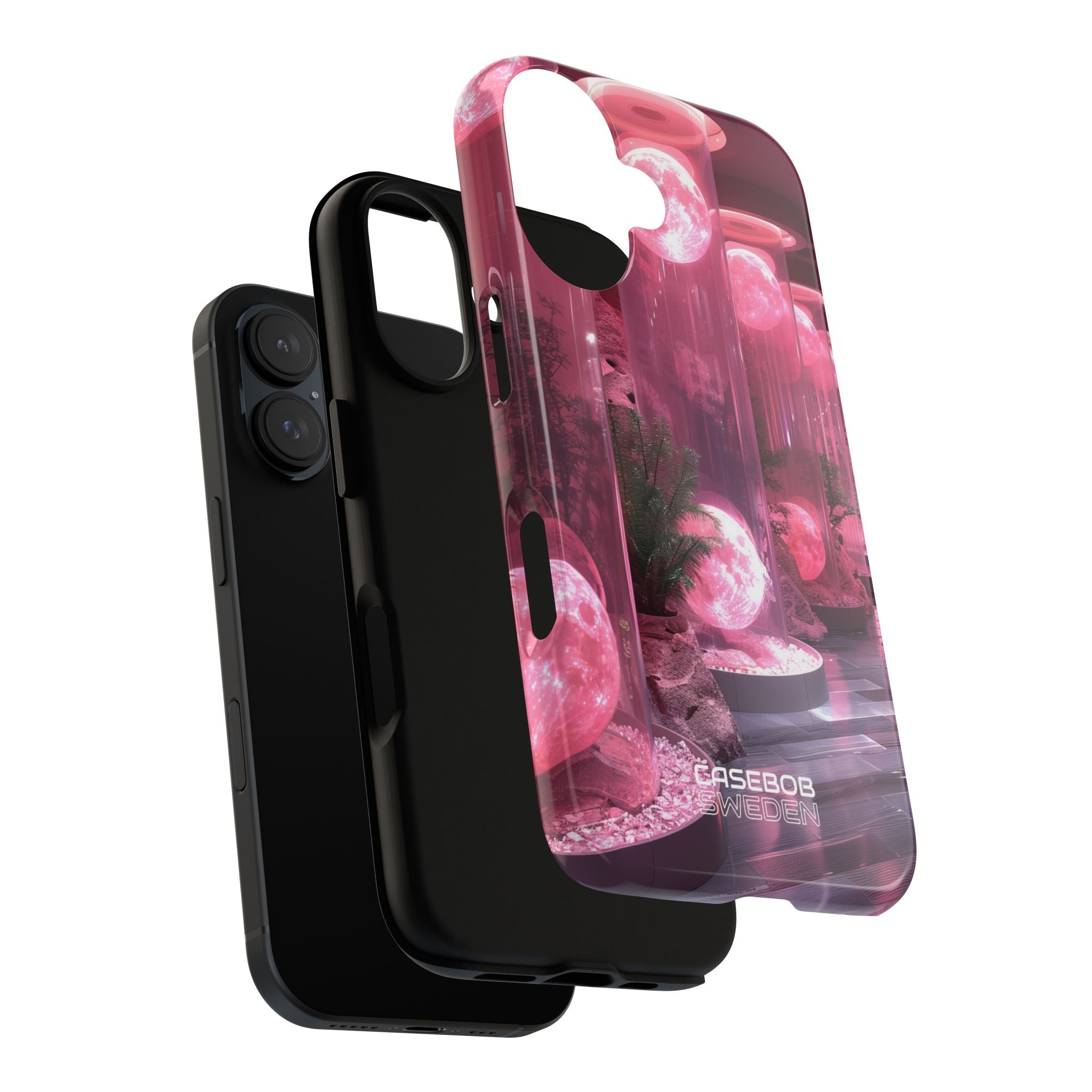 Futuristic Moon Garden iPhone 16 - Tough