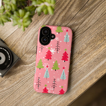 Festive Trees Dance - iPhone Case