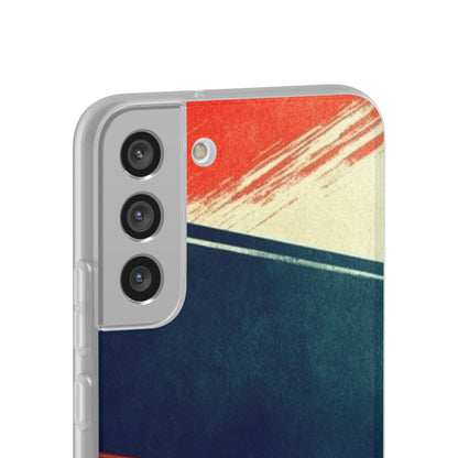 Blue Diagonal Motion Samsung S22 Plus Case - Soft