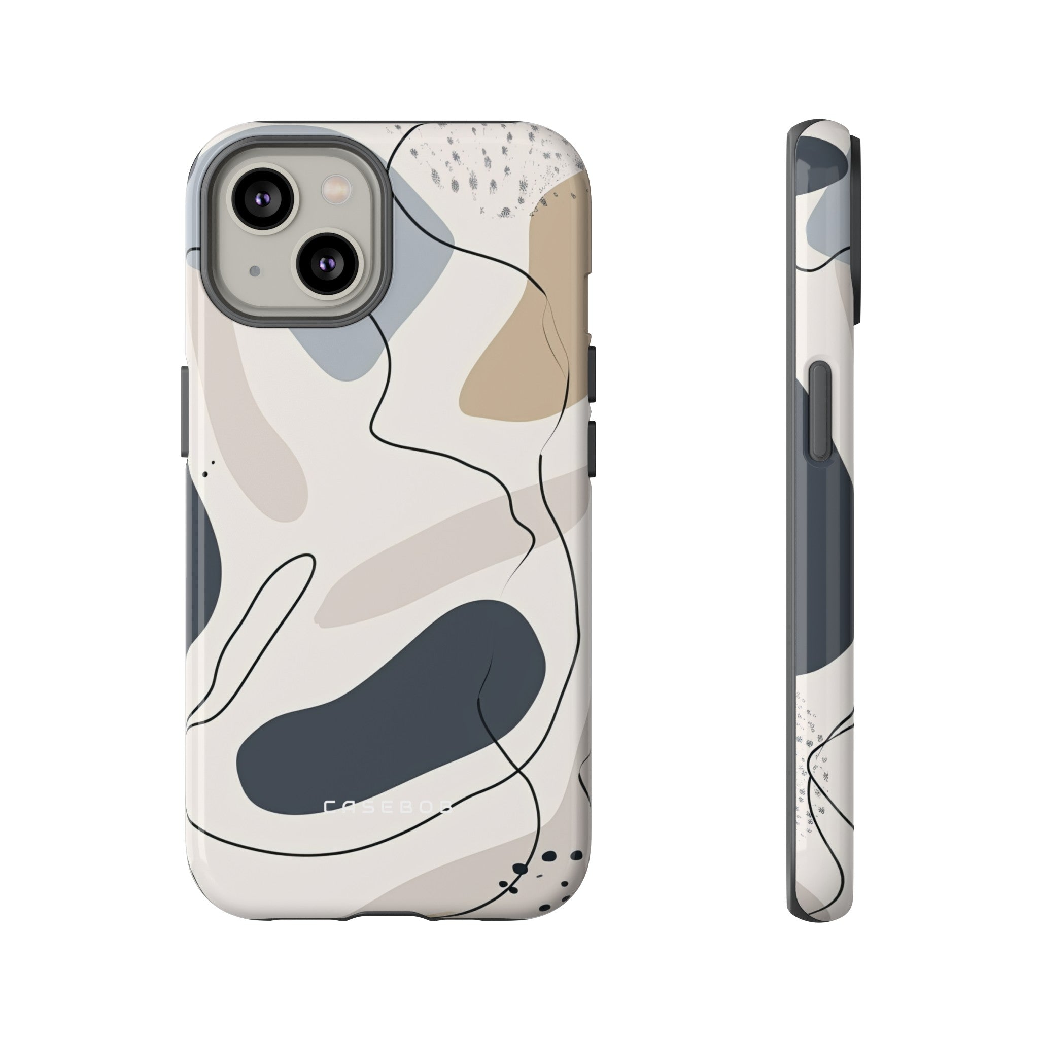 Grey Lines Simplicity - Protective Phone Case