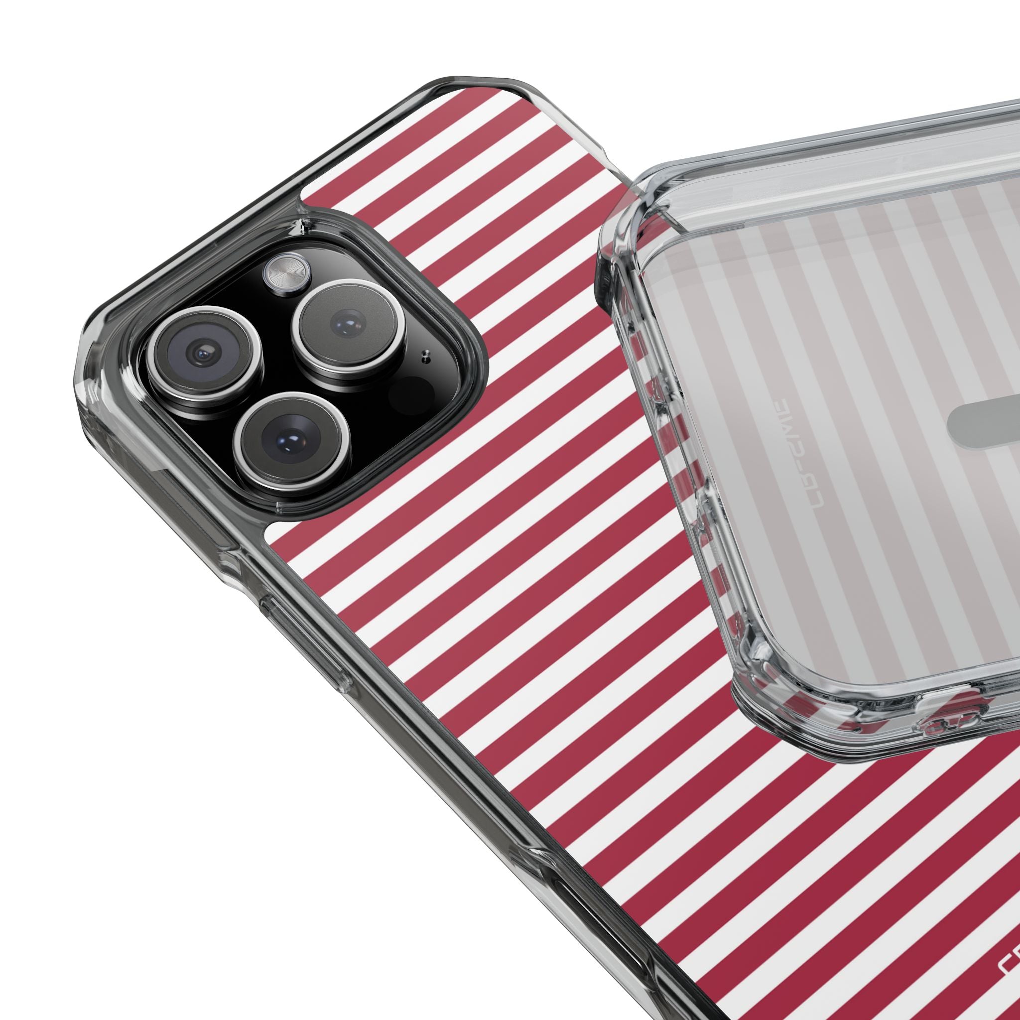 Red Stripes Wrap iPhone Case - Impact