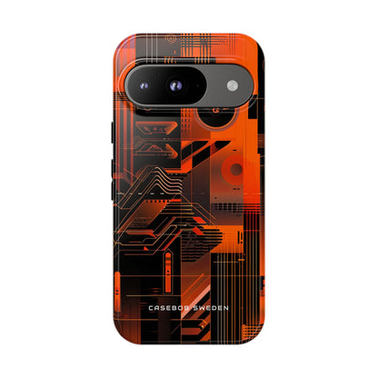 Vivid Gradient Geometry Google Pixel 9 - Tough Phone Case