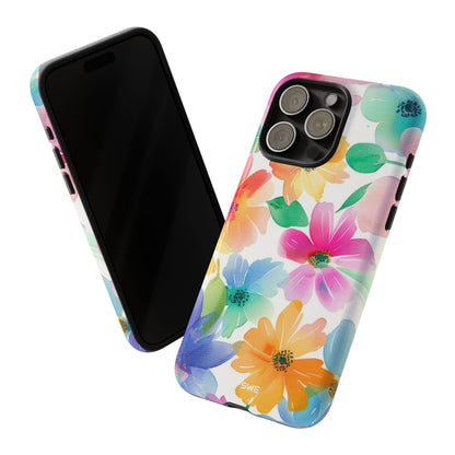 Vibrant Floral Impression - iPhone Case