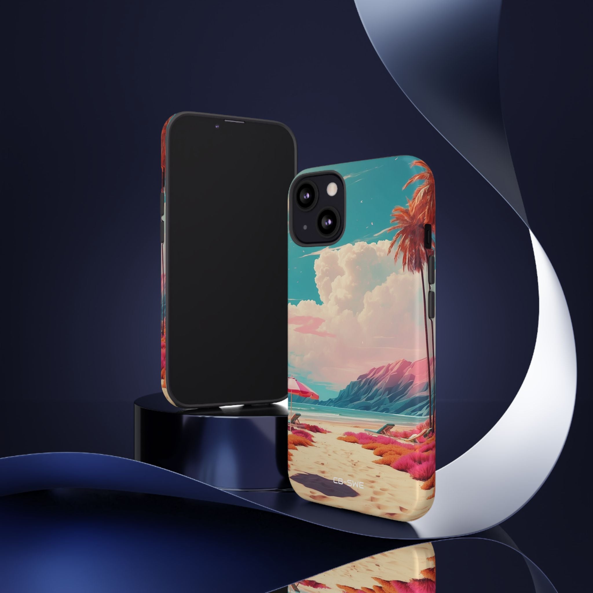 Vibrant Umbrellas Stand - iPhone Case