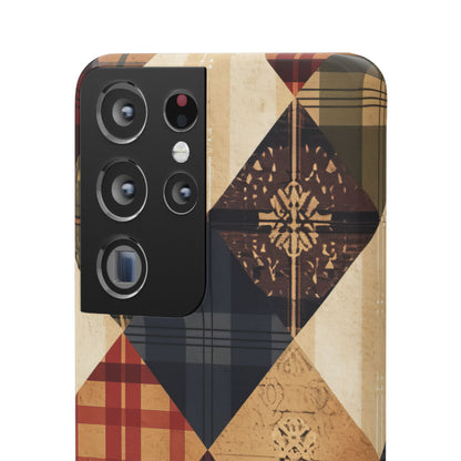 Rustic Geometric Patchwork Harmony Samsung S21 - Slim Phone Case