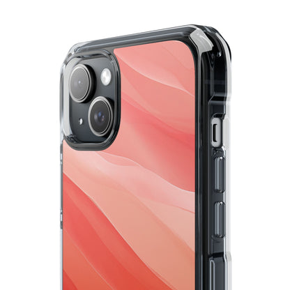 Flowing Coral Waves iPhone 15 - Impact Clear+
