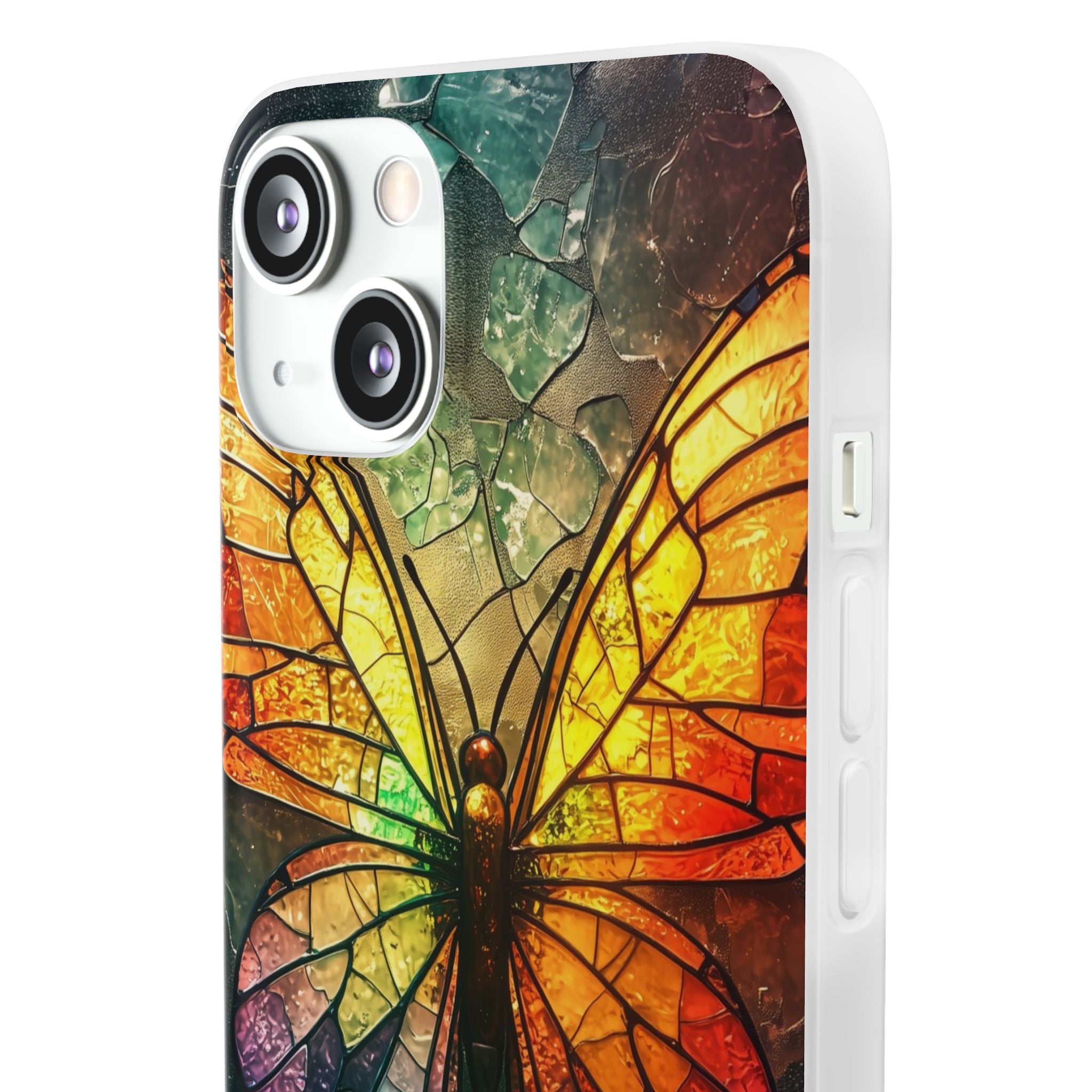 Stained Glass Butterfly iPhone 13 - Soft
