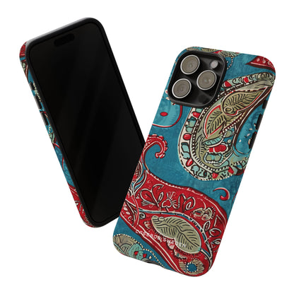 Vintage Paisley Elegance iPhone 15 - Tough Phone Case