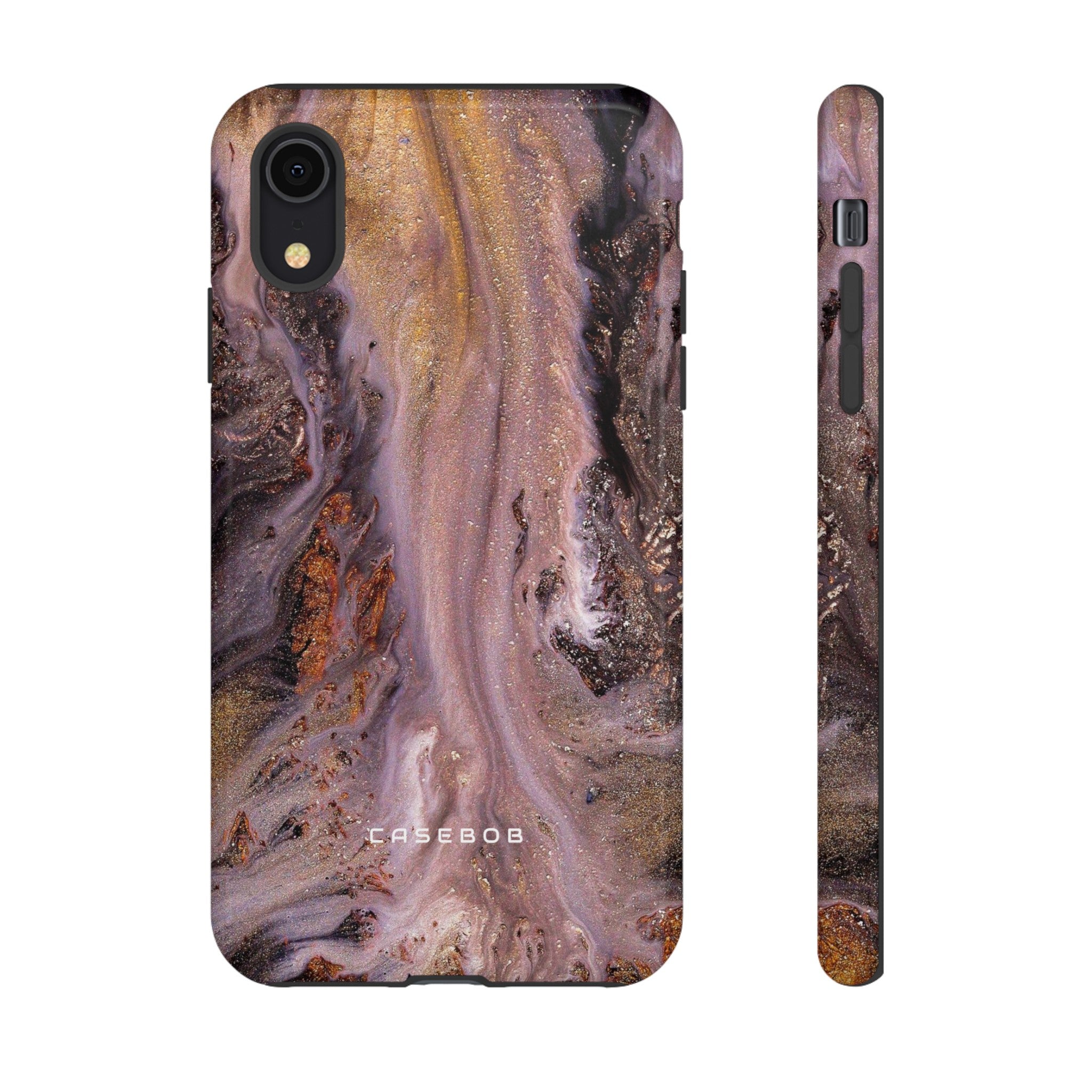 Pink Marble Ink Art - Protective Phone Case