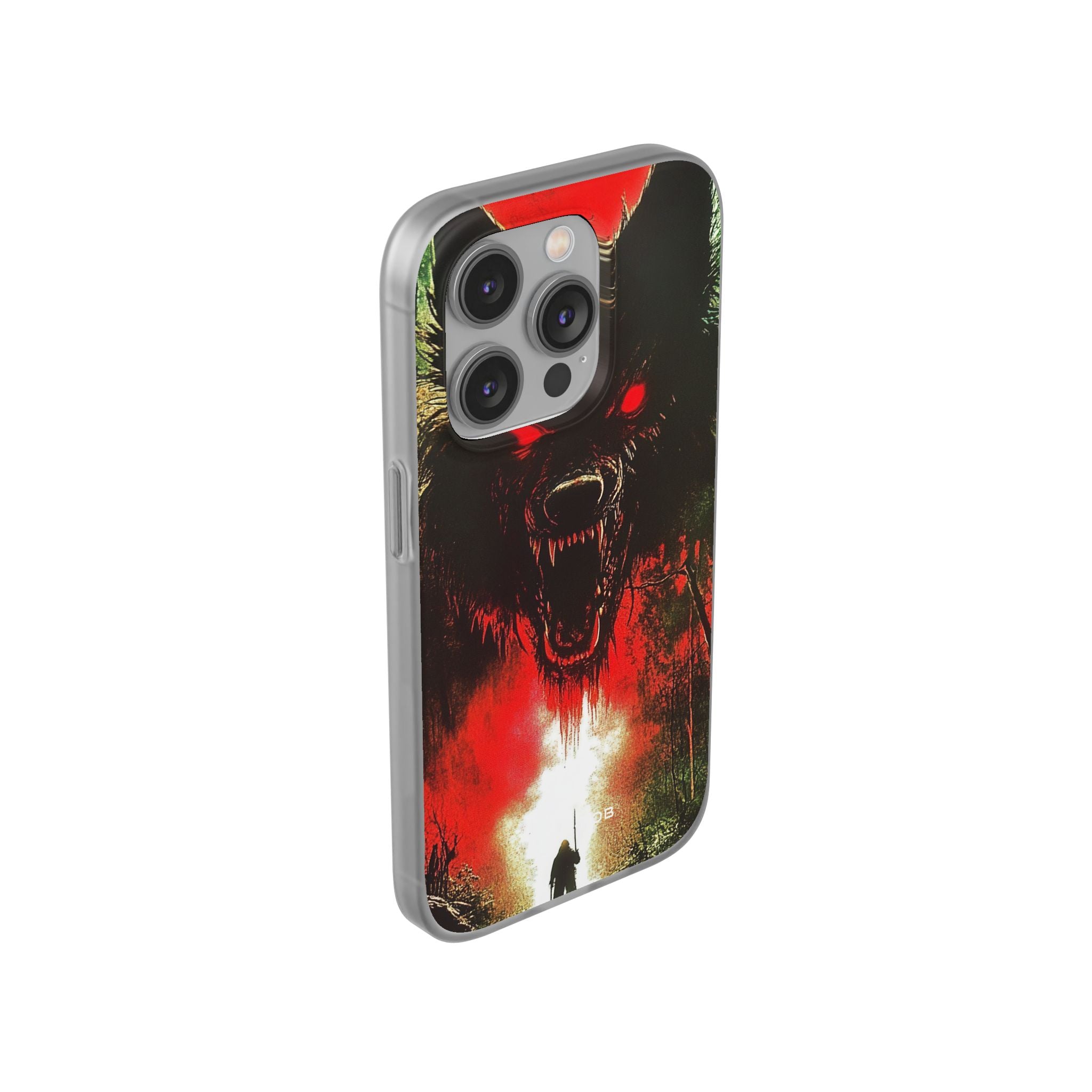 Crimson Wolf iPhone 14 Pro Case - Soft