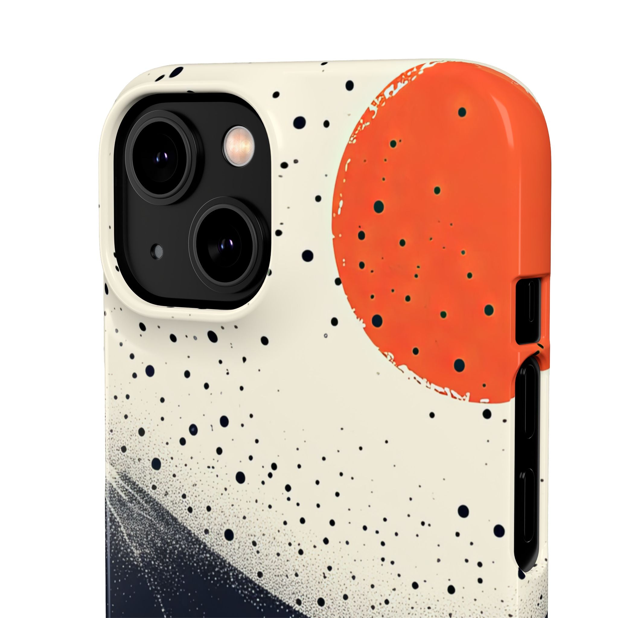 Red Sun Over Flowing Horizons iPhone 14 - Slim Phone Case