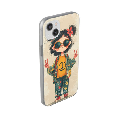 Peace Pigtails iPhone 14 Plus Case - Soft